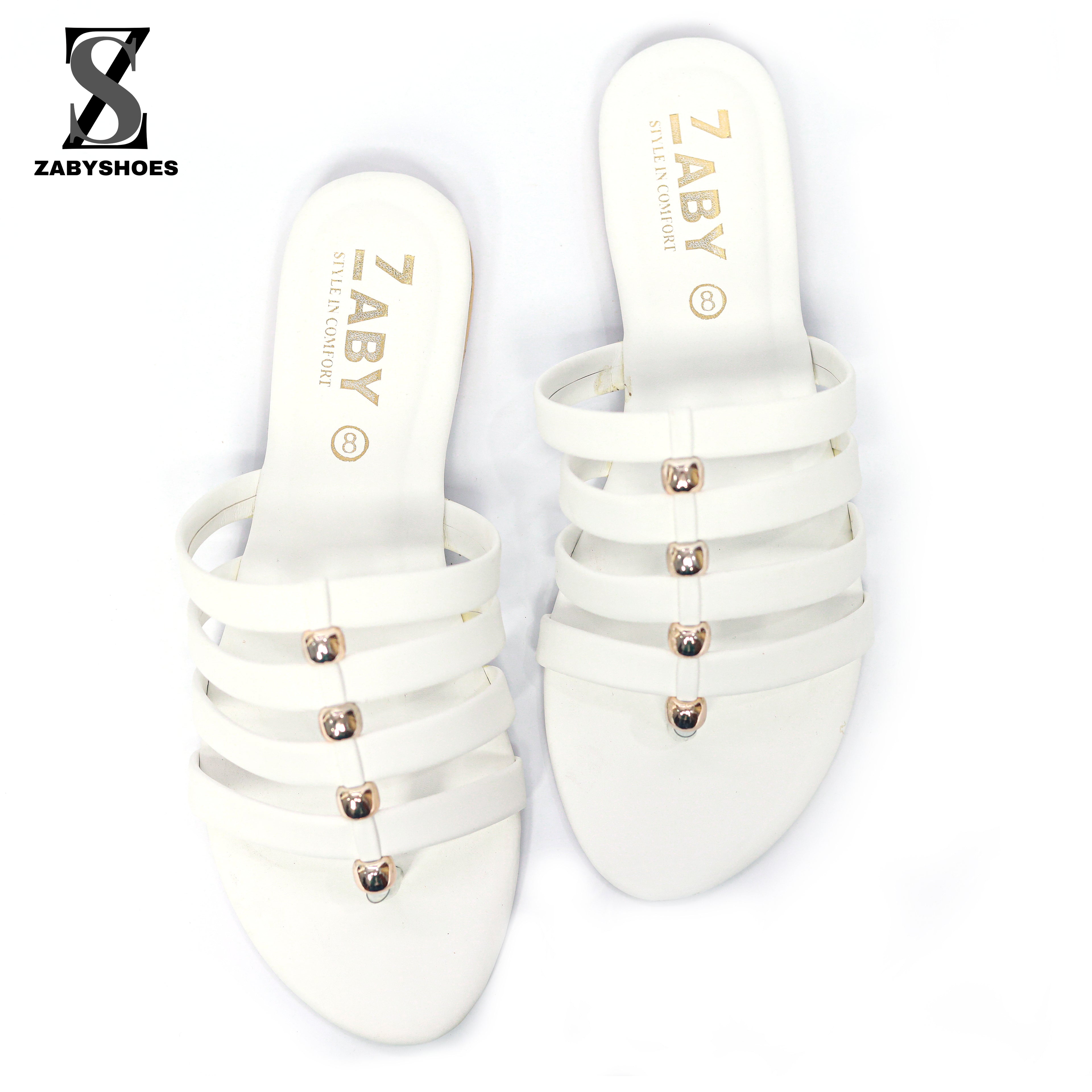 Pearl Strappy Slides