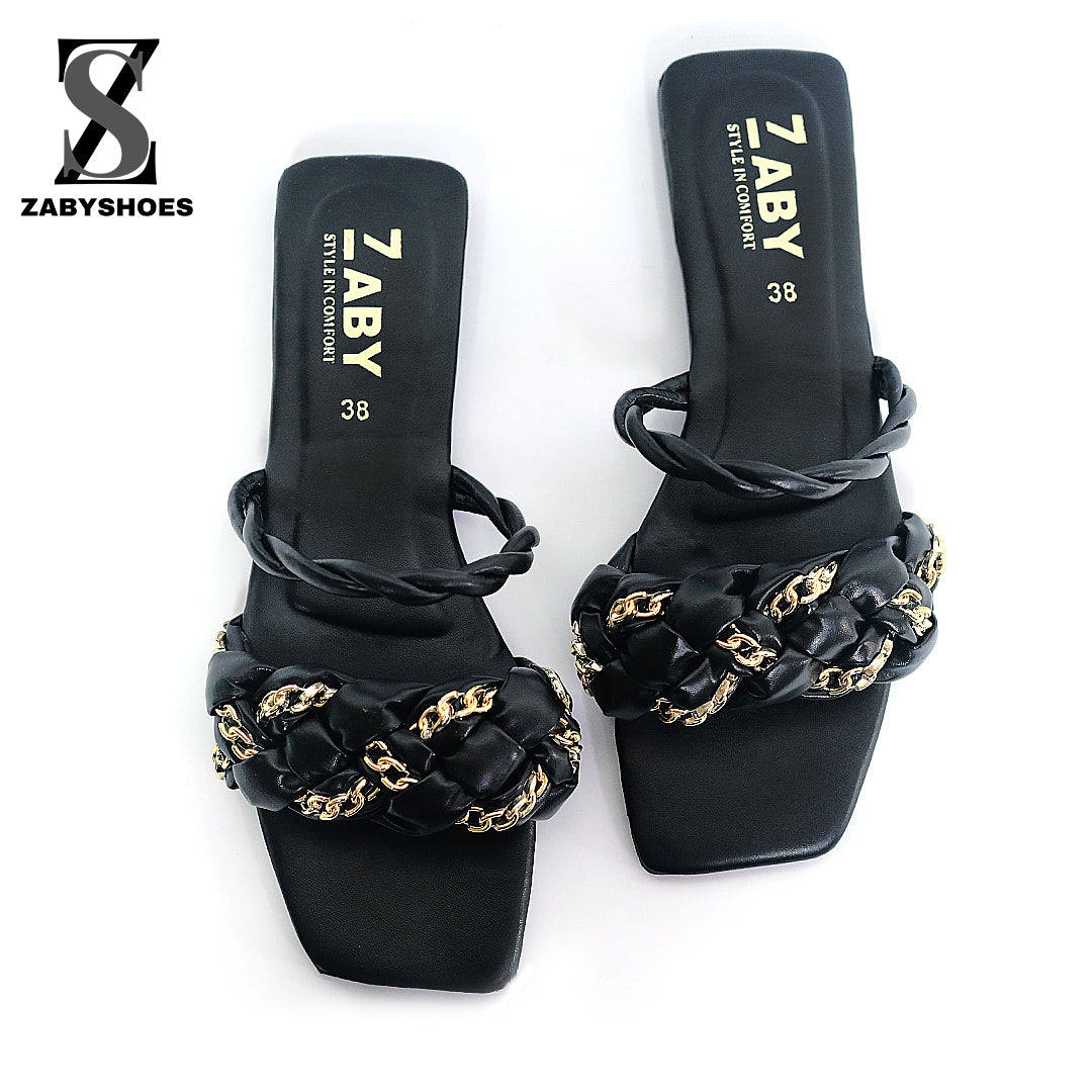 Chain Style Slide Sandals