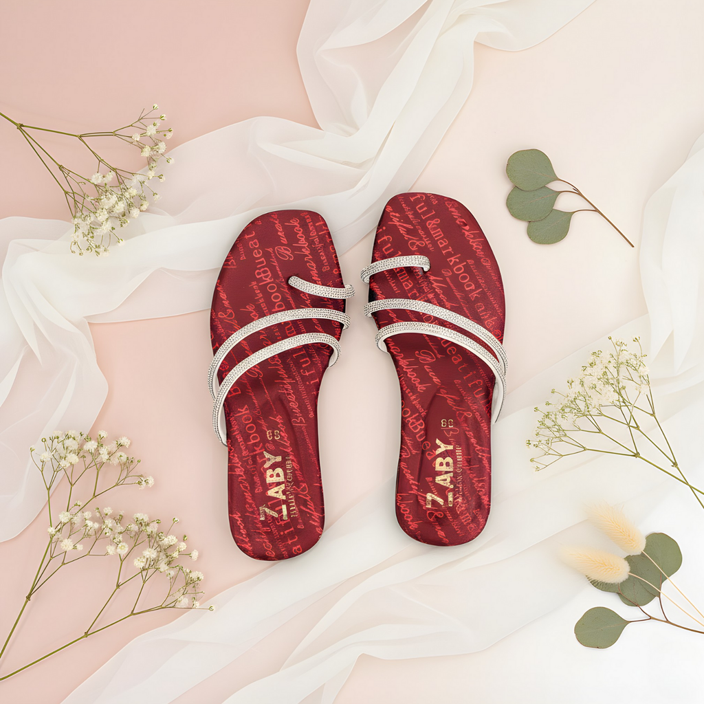 Glam Crystal-Strap Sandals