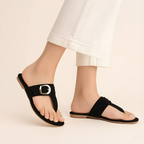 Suede Leather Buckle Sandals