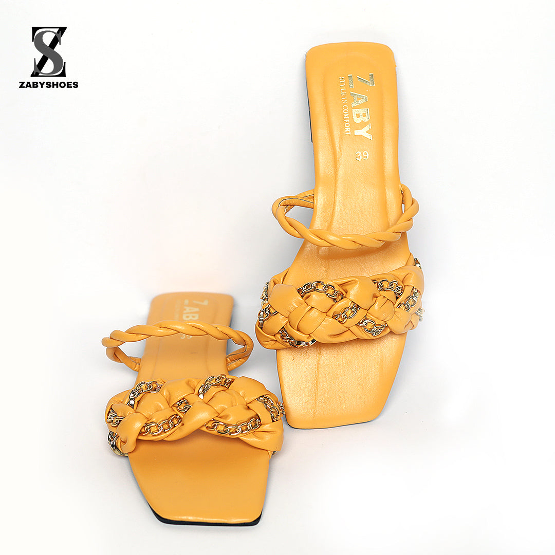 Chain Style Slide Sandals