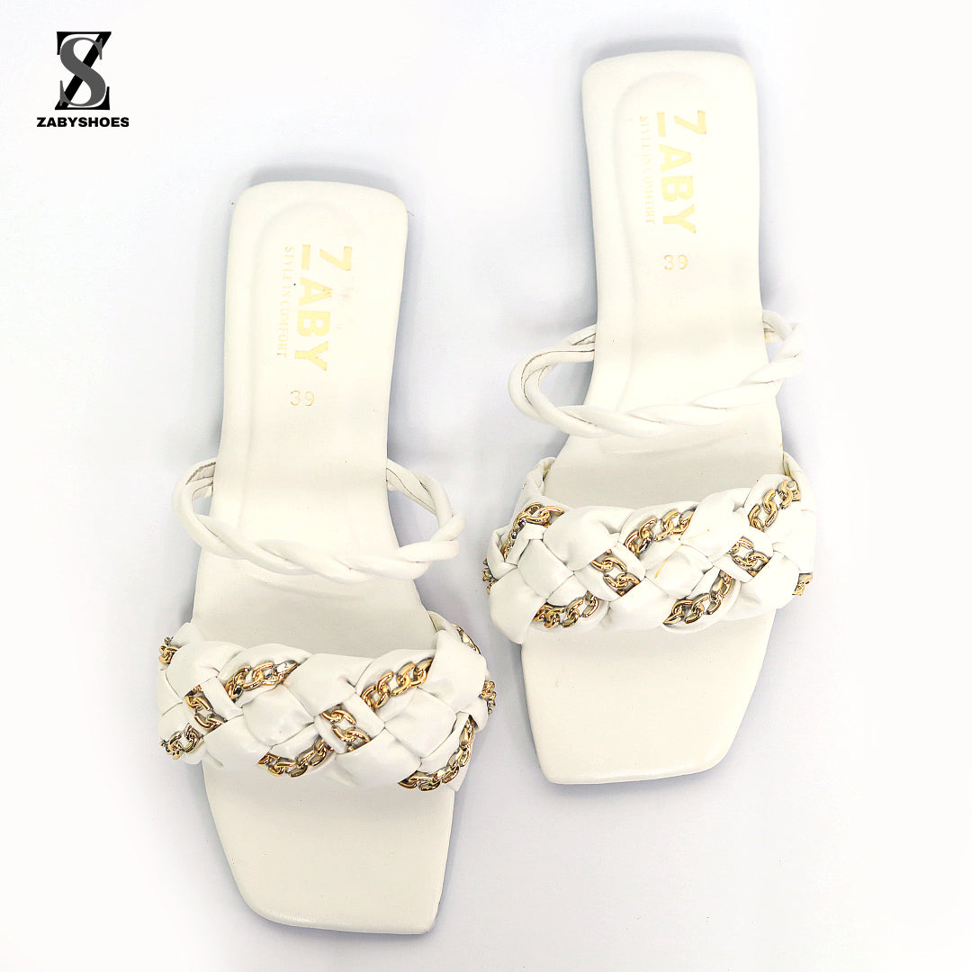 Chain Style Slide Sandals