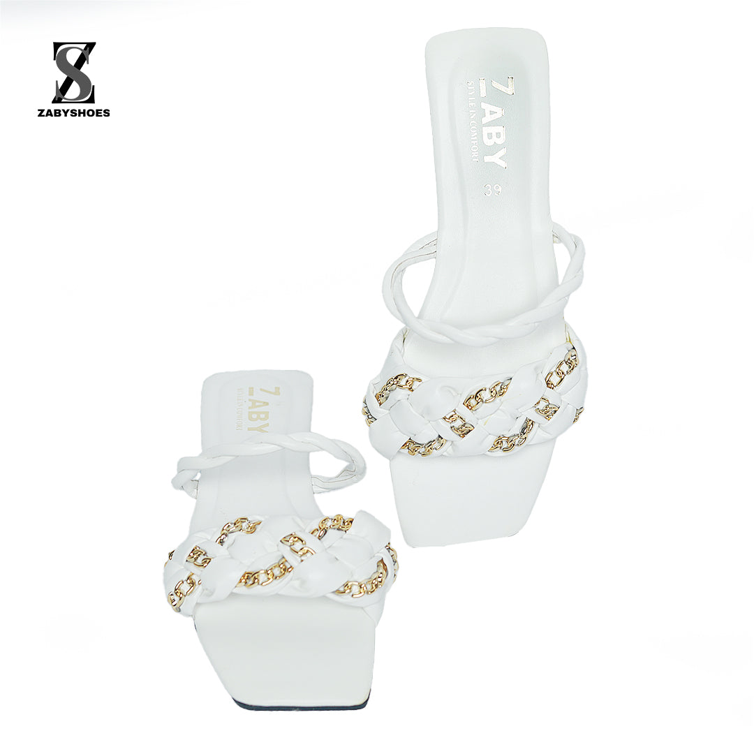 Chain Style Slide Sandals