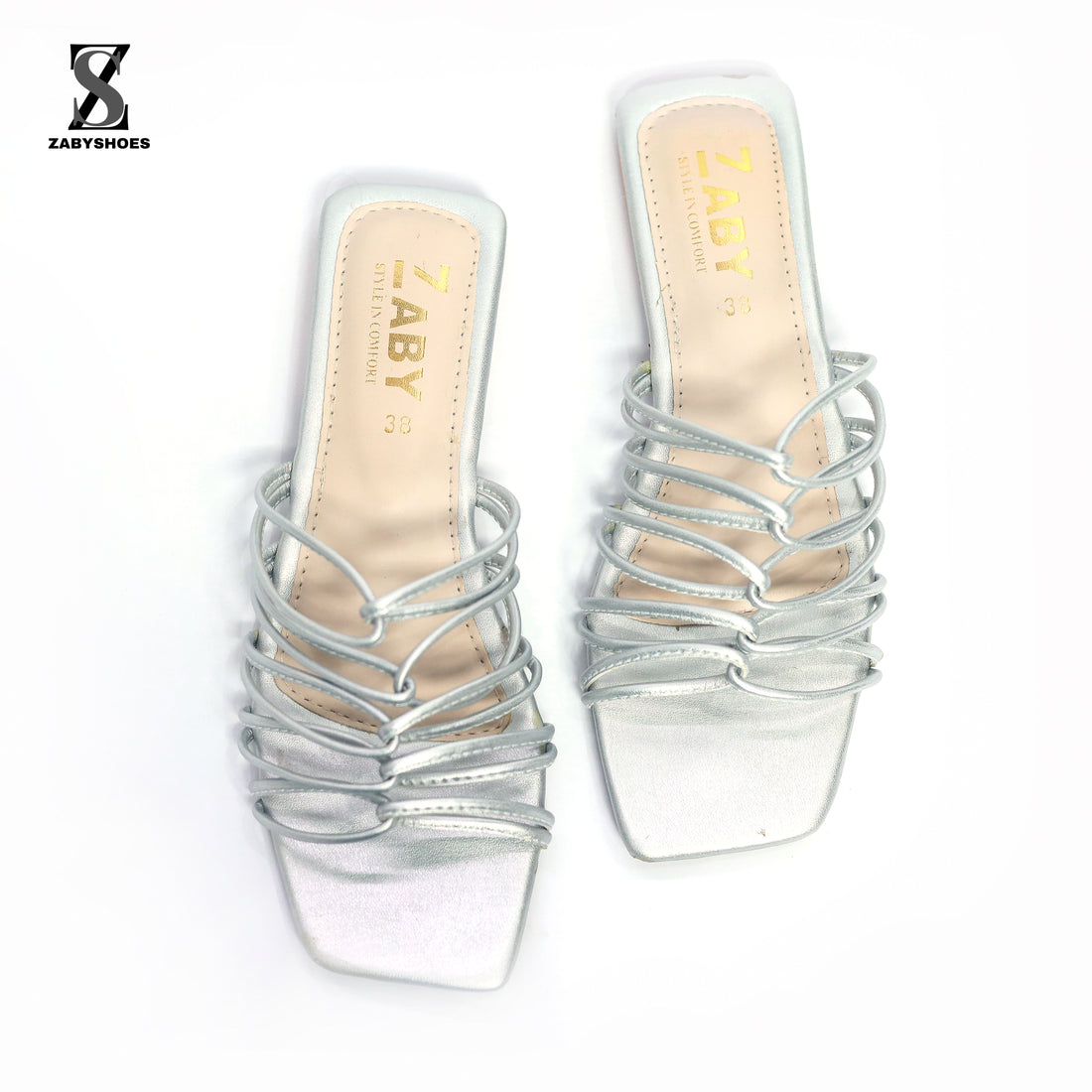 Strappy Square-Toe Sandals