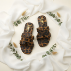 Leopard Slide Sandals