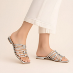 Strappy Square-Toe Sandals