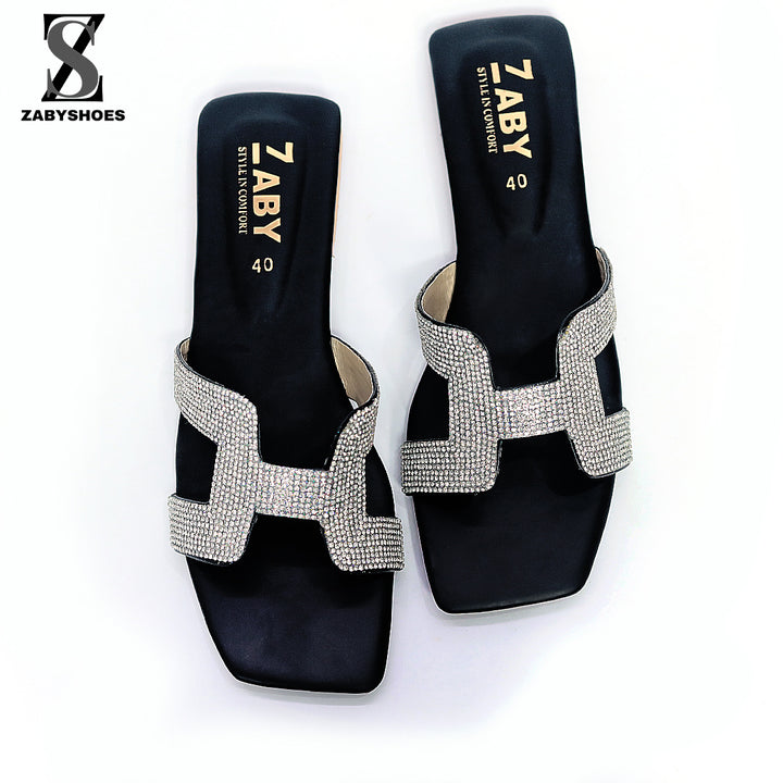 Crystal Slide Sandal