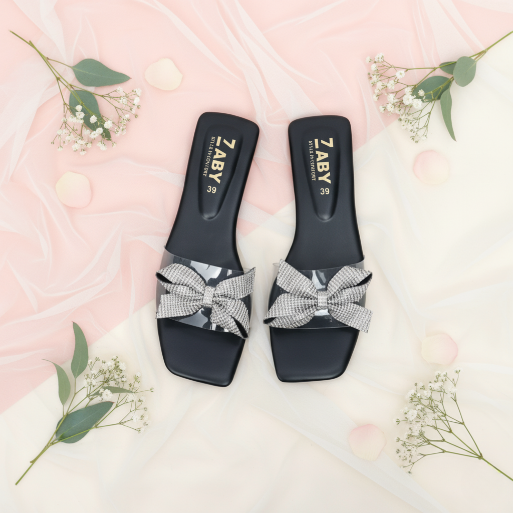 Crystal Bow Sandal