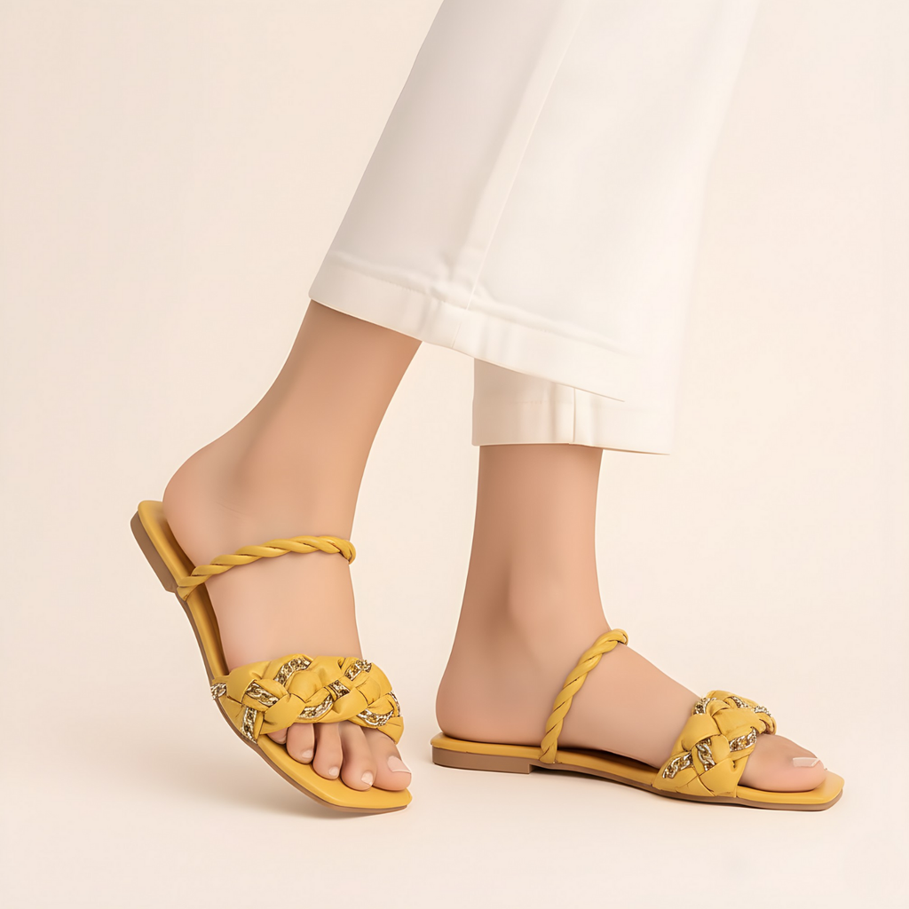 Chain Style Slide Sandals