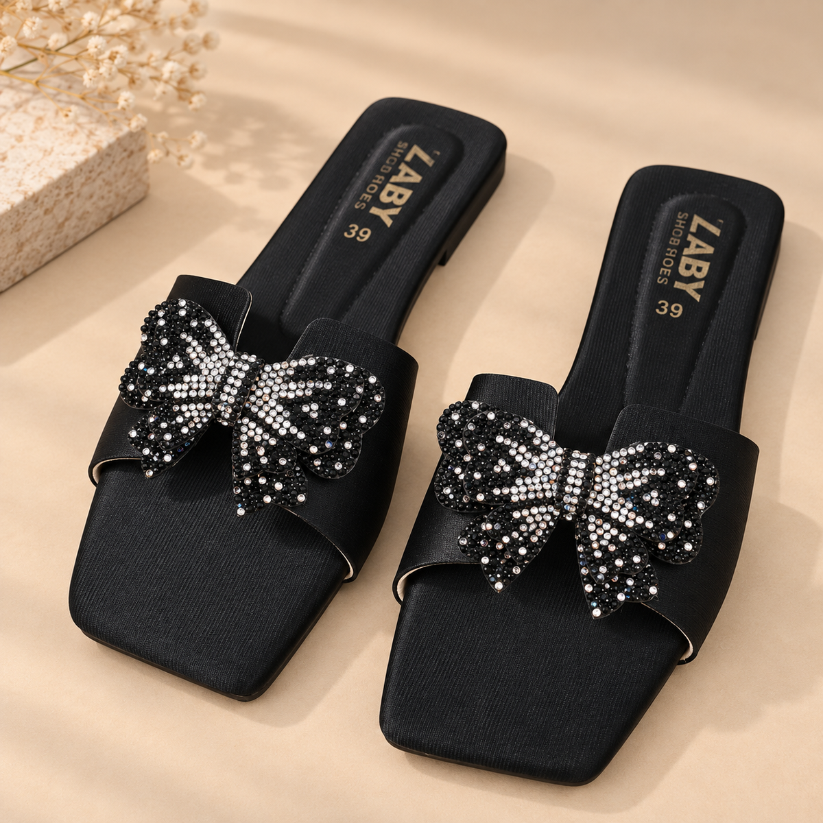 Butterfly slippers stone 0013