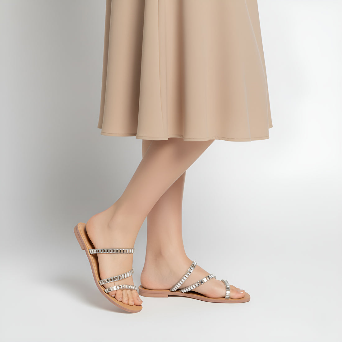 Gleam Crystal Sandals