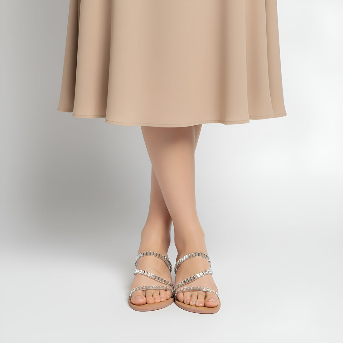 Gleam Crystal Sandals